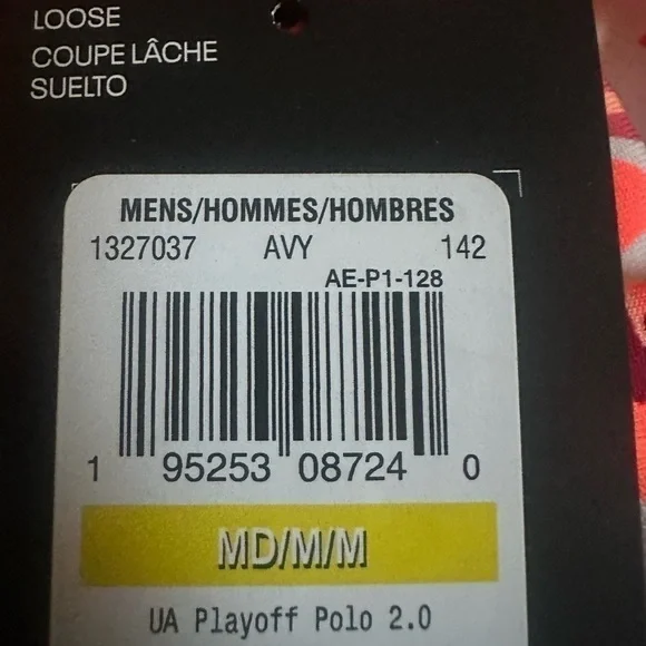 Under Armour Mens Golf Polo New Leaf Floral Pattern 1327037 142 Size Medium - Picture 3 of 7